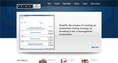 Desktop Screenshot of primustrade.com